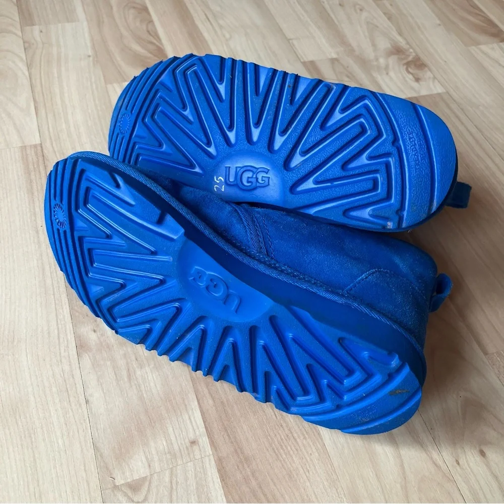 UGG Neumel Chukka Boots Men’s US 4 Women’s 6 Blue Suede Sheepskin 1017320K